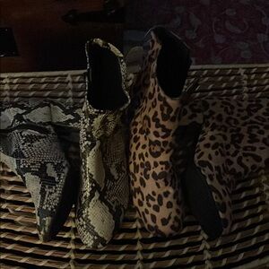 Time and Tru Brown Tan Ankle Boots